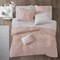 Intelligent Design Toren Complete Bag Tufted Embroidered Comforter with Sheet, Season Bedding Set, Twin, Pink
